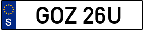 Trailer License Plate